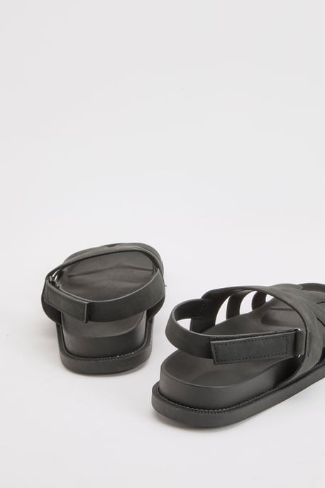Cut Out Detail Footbed Sandals - Image 4