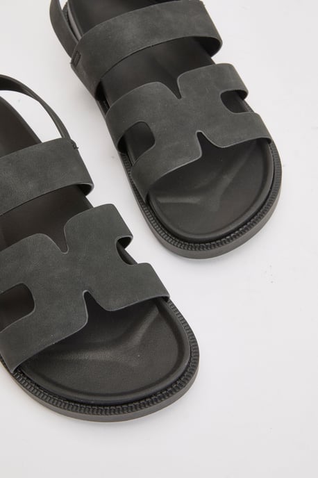 Cut Out Detail Footbed Sandals - Image 5
