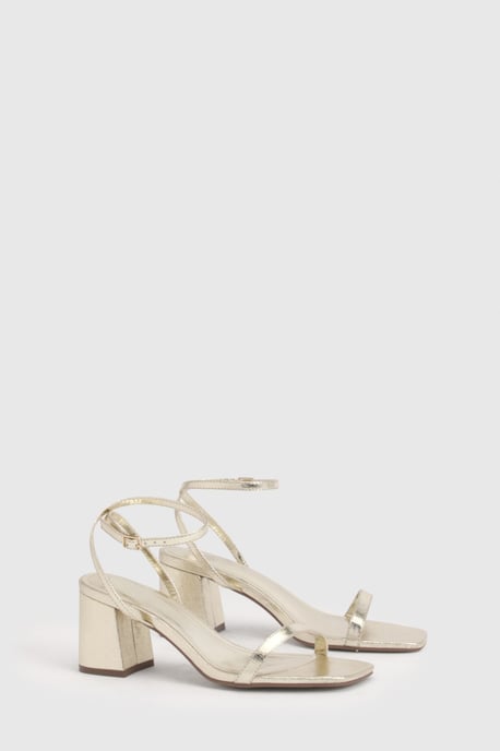 Wide Fit Barely There 2 Part Block Heels - Image 3