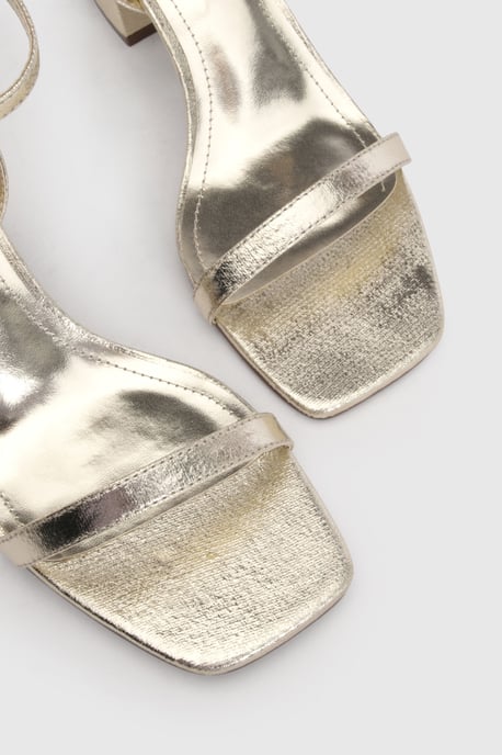 Wide Fit Barely There 2 Part Block Heels - Image 5