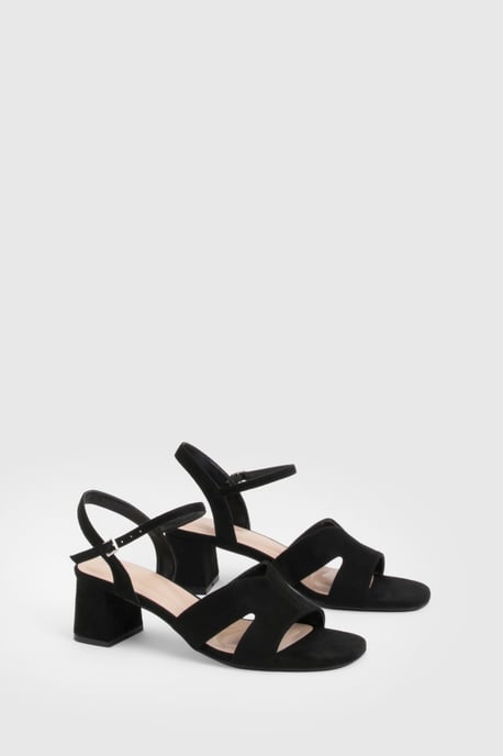 Wide Fit Cut Out Low Block Heels - Image 3