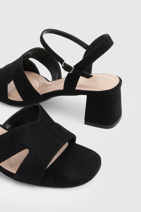 Wide Fit Cut Out Low Block Heels - Image 6