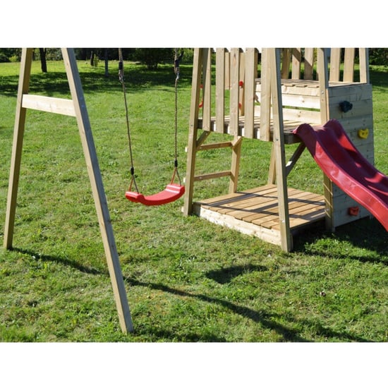 Wendi Toys Speelhuis panda met glijbaan wtj4 270x270x290 cm - Image 2