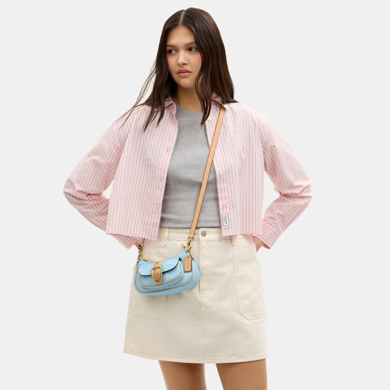 Ashton Mini Shoulder Bag In Signature Leather - Image 5