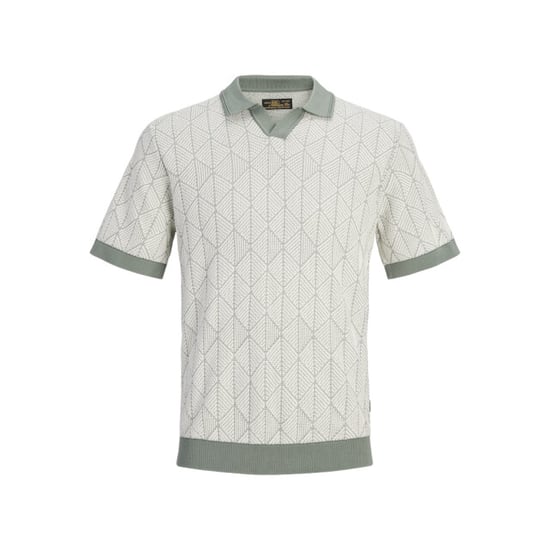 Jack & Jones Jprblublake structure knit split neck ss dessin - Image 1