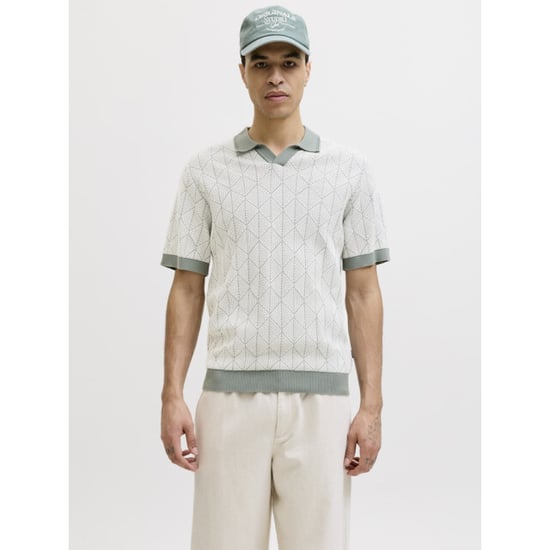 Jack & Jones Jprblublake structure knit split neck ss dessin - Image 2