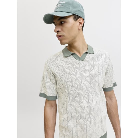 Jack & Jones Jprblublake structure knit split neck ss dessin - Image 5