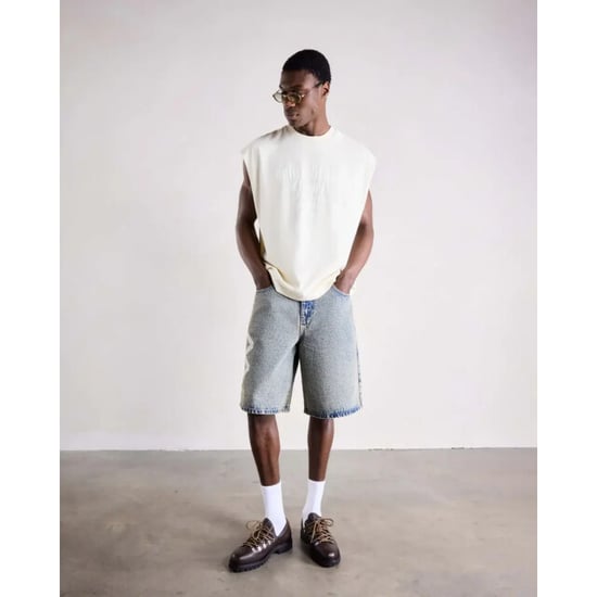 Saint Blanc Washed denim short - Image 3