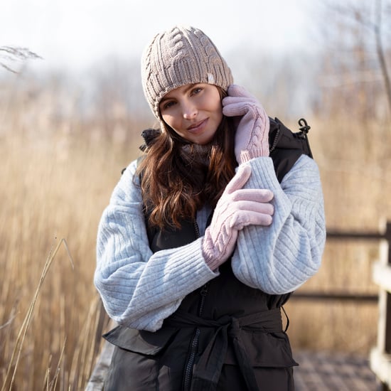 Ladies Fleece Lined Thermal Hat & Gloves Set for Winter - Image 4