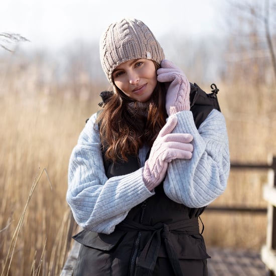 Ladies Fleece Lined Thermal Hat & Gloves Set for Winter - Image 4