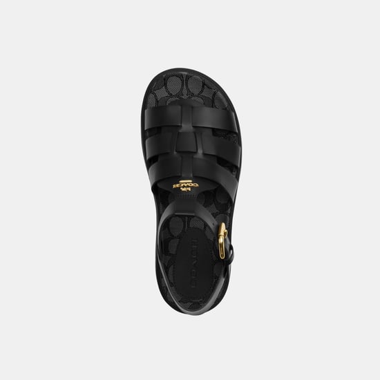 Lucy Lug Sole Sandal In Signature Jacquard - Image 2