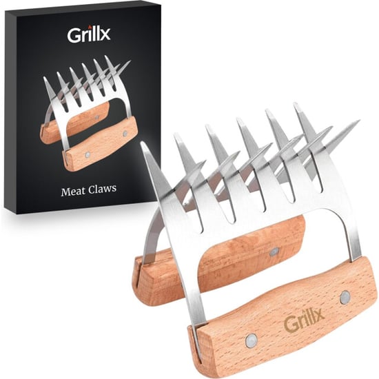 GrillX Luxe vleesklauwen houten handvat meat claws vleesshredder - - Image 1