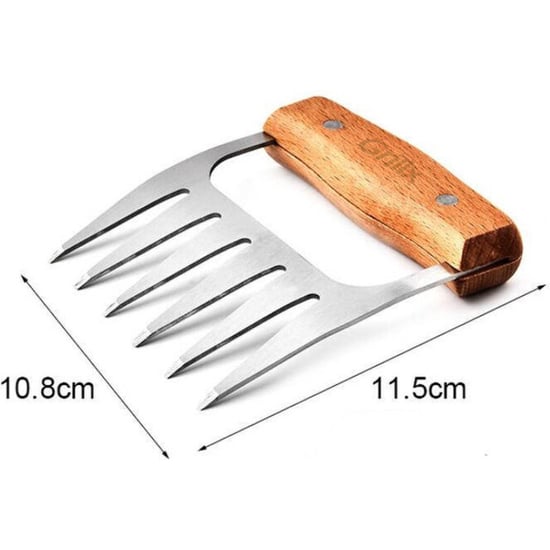 GrillX Luxe vleesklauwen houten handvat meat claws vleesshredder - - Image 3
