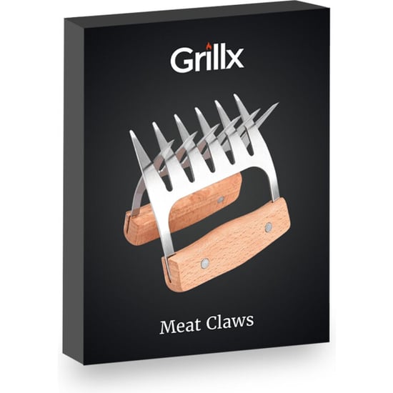 GrillX Luxe vleesklauwen houten handvat meat claws vleesshredder - - Image 5