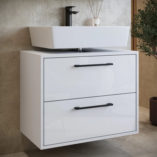 Badplaats Wastafelkast set florence 60 x 35 cm – hoogglans – badmeubel met - Image 5
