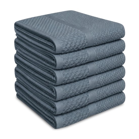 Phlox Soft popcorn handdoeken 50x90 cm set van 6 100% katoen 500 g/m2 - - Image 3
