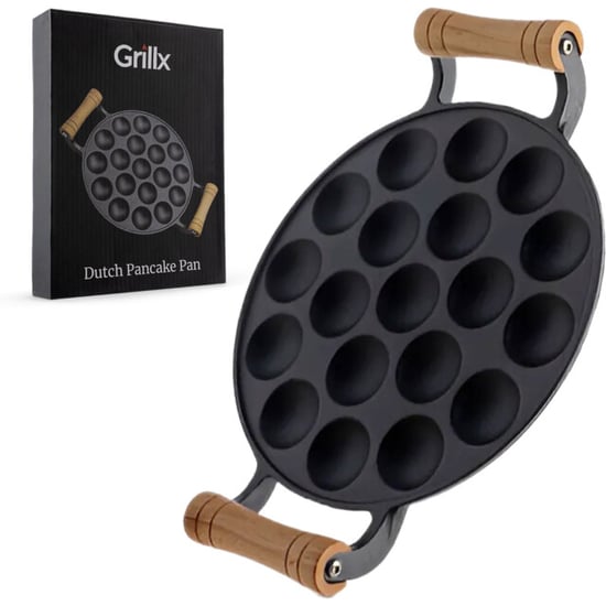 GrillX Poffertjespan met houten handvaten 19 poffertjes gemakkelijk te - Image 1