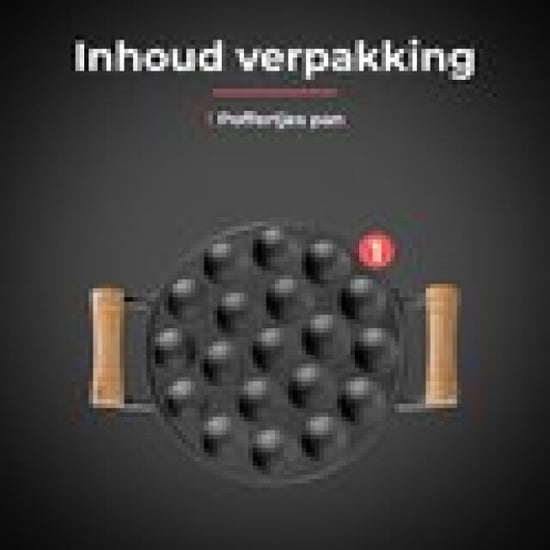 GrillX Poffertjespan met houten handvaten 19 poffertjes gemakkelijk te - Image 3