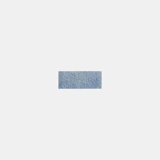 Large Corner Zip Wristlet In Loved Denim - Image 2