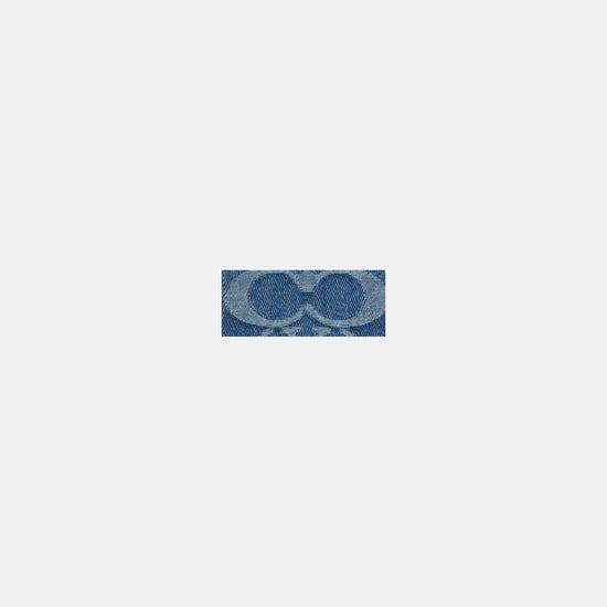 Corner Zip Wristlet In Signature Denim - Image 4