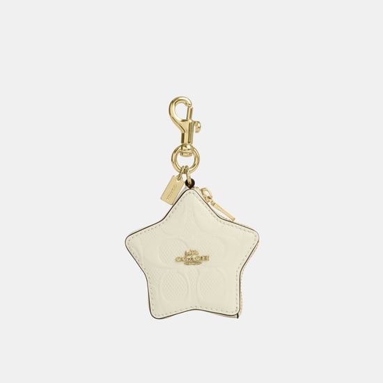 Star Bag Charm In Signature Leather - Image 1
