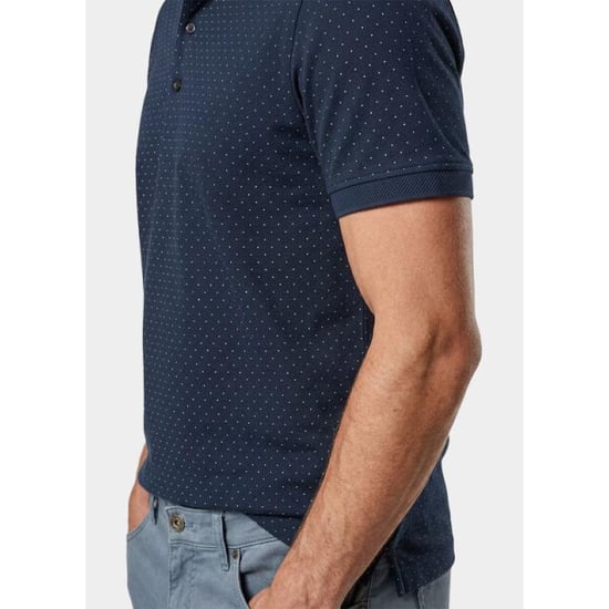Bos Bright Blue Polo heren 4001r-2/navy - Image 3