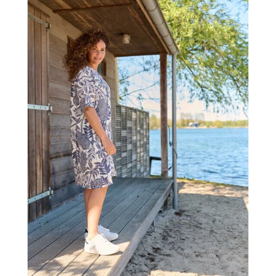 FOS Amsterdam -jurk linde pineapple-navy-1956 - Image 3