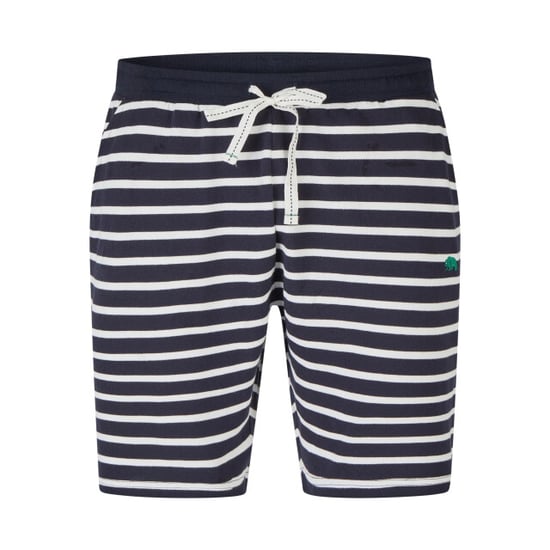 Phil & Co Heren shortama korte pyjama set groen/donkerblauw gestreept - Image 2