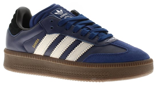 Adidas Originals Womens Trainers Samba Xlg Leather Lace Up deep blue white - Image 1