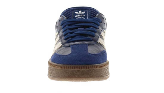 Adidas Originals Womens Trainers Samba Xlg Leather Lace Up deep blue white - Image 3
