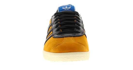 Adidas Originals Mens Trainers Gazelle Leather Lace Up yellow black - Image 3