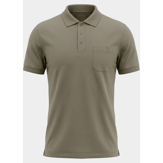 Bos Bright Blue Polo heren easy care 214008484/242 dark sand - Image 2