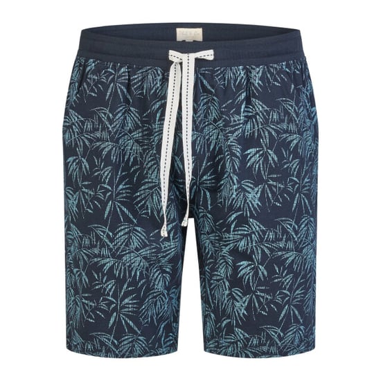 Phil & Co Heren shortama korte pyjama set lichtblauw/donkerblauw gebloemd - Image 3
