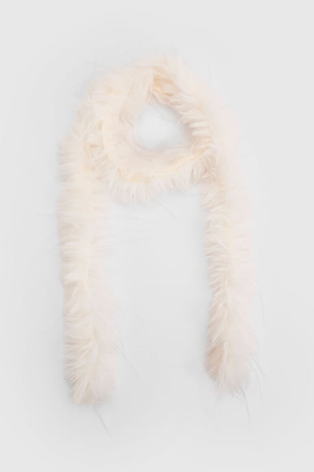 White Faux Feather Boa - Image 2