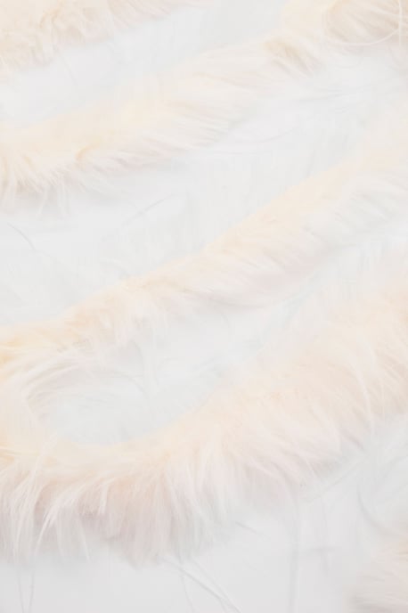 White Faux Feather Boa - Image 3