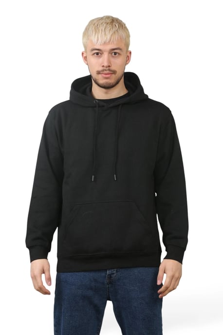 Pullover Mens Black Hoodie Jumper Hoody Sweater - Image 1