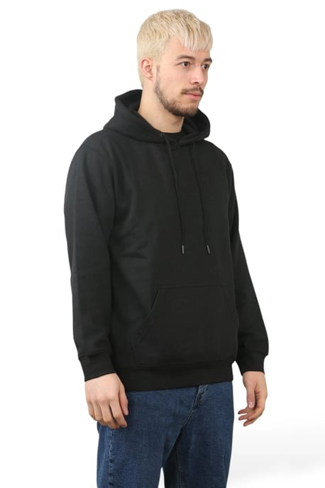Pullover Mens Black Hoodie Jumper Hoody Sweater - Image 2