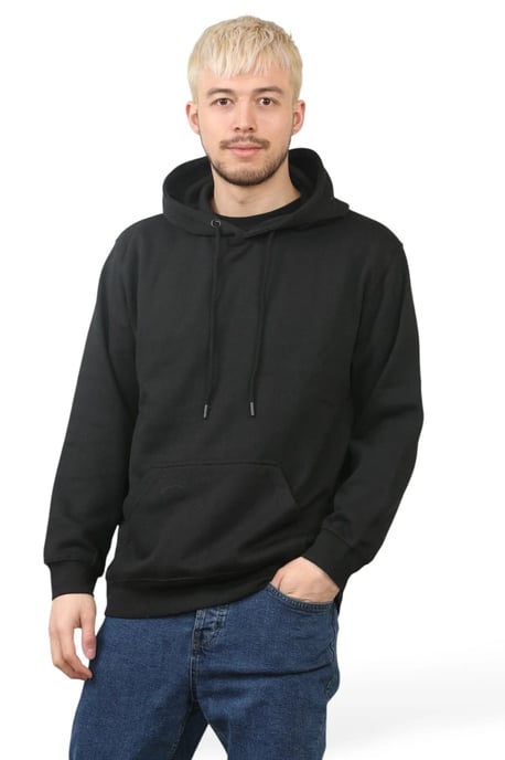 Pullover Mens Black Hoodie Jumper Hoody Sweater - Image 3