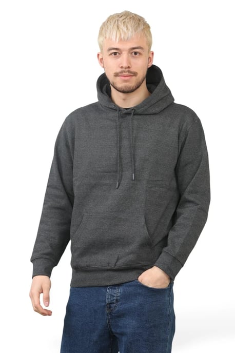 Pullover Mens Charcoal Hoodie Jumper Hoody Sweater - Image 4