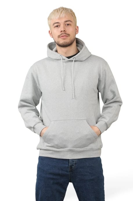 Pullover Mens Grey Hoodie Jumper Hoody Sweater - Image 4