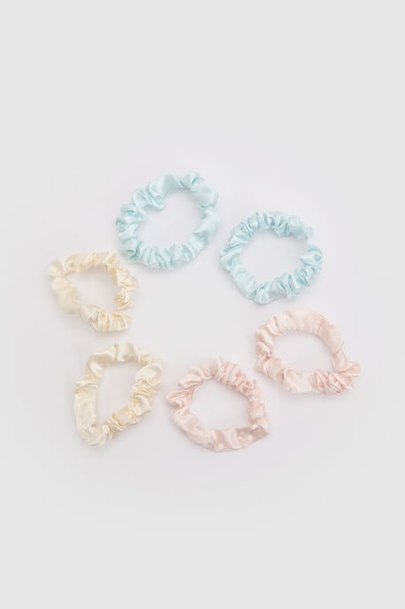 Satin Scrunchies 6 Pack - Image 1