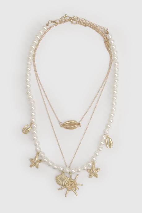 Pearl & Starfish Detail Necklaces 3 Pack - Image 3
