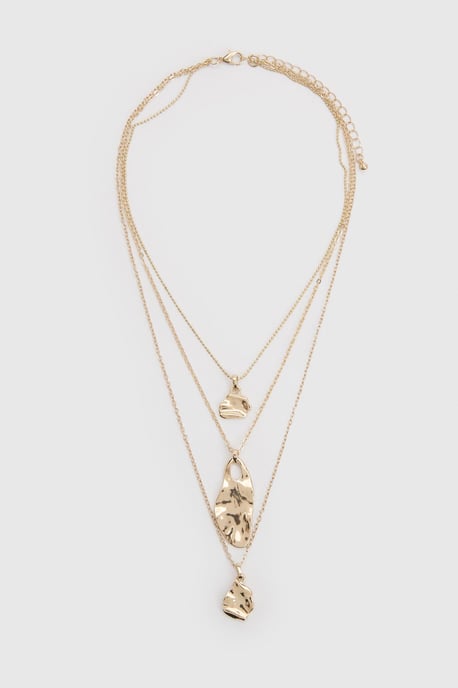 Abstract Pendant Layered Necklace - Image 2