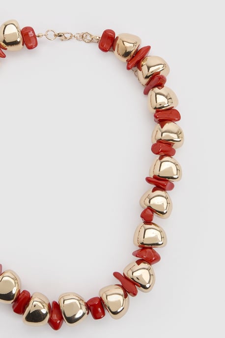Statement Beaded Necklace - Image 3