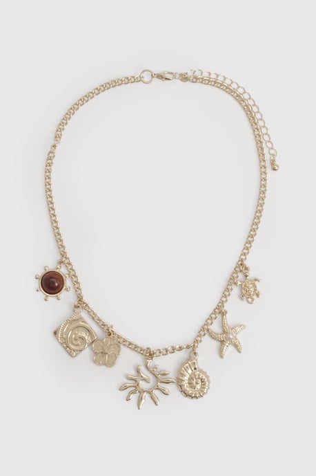 Gold Charm Necklace - Image 3