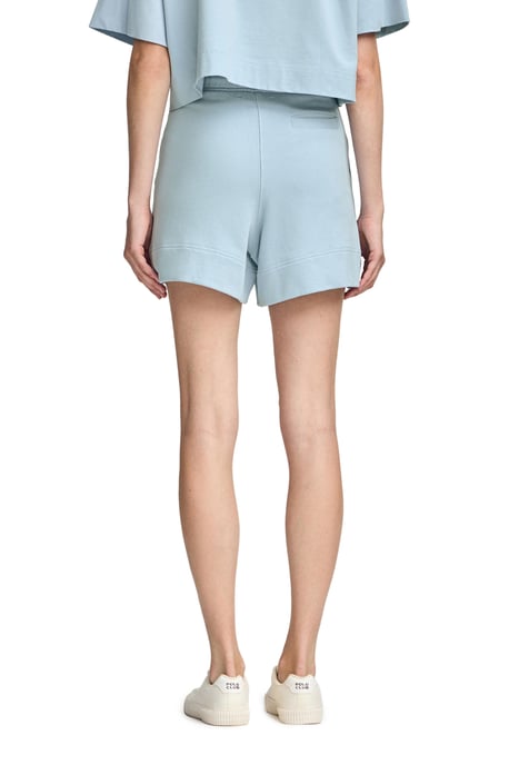 Lichtblauwe katoenen short met geborduurd logo - Image 4