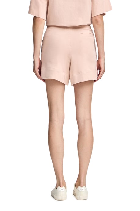 Poederroze katoenen short met geborduurd logo - Image 4