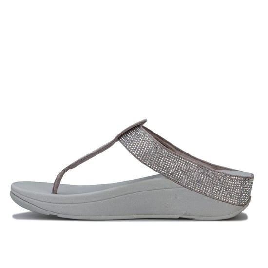 Women's Fit Flop Toe Post Sandal in Silver - Image 5