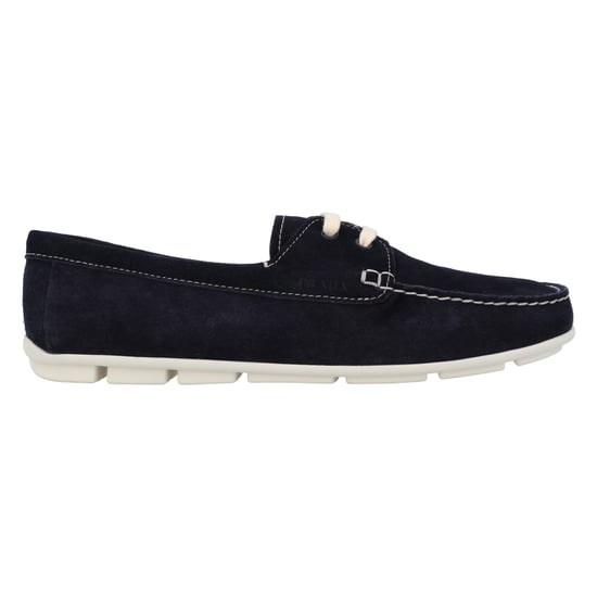 Prada suède loafers in zwart, damesschoenen - Image 1