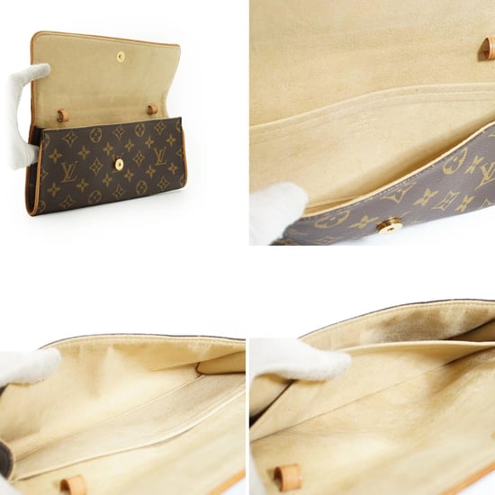 Louis Vuitton stoffen crossbodytas (tweepersoons). - Image 3